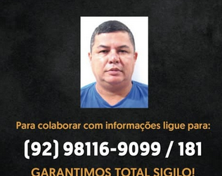 Procurado: Polícia do Amazonas caça homem que tentou matar Paulo Onça em Manaus
