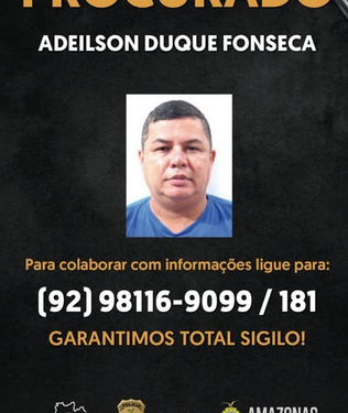 Procurado: Polícia do Amazonas caça homem que tentou matar Paulo Onça em Manaus
