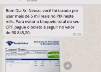 Receita Federal dá dicas de proteção contra o golpe da falsa cobrança sobre o Pix