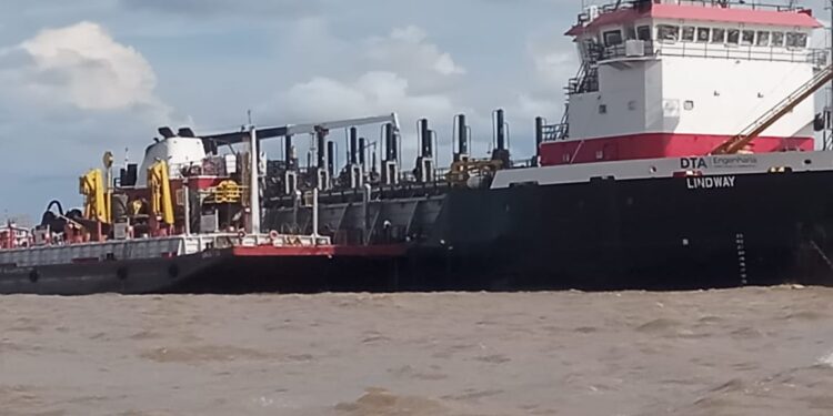 Empresa diz que finalizará dragagem no rio Amazonas em até cinco meses