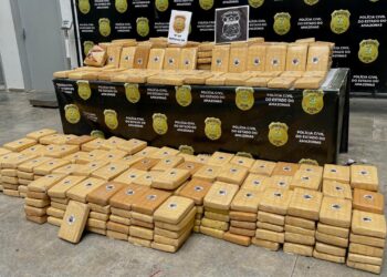 No Amazonas, dois traficantes são presos com mais de meia tonelada de drogas