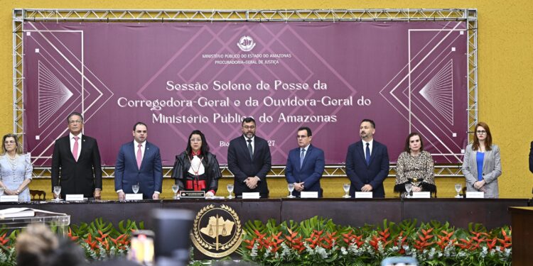 Presidente do TCE-AM participa de posse das novas corregedora e ouvidora-geral do MP