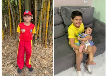 Bombeiro Mirim salva irmã de um ano que se engasgou enquanto jantava, em Manaus