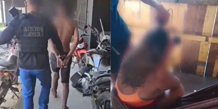 Polícia prende homem filmado raspando o cabelo da ex-companheira no Amazonas
