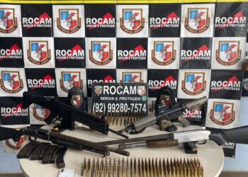 Mulher é presa com arsenal de grosso calibre e farta munição no Amazonas