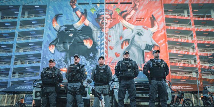 Festival de Parintins 2025: PMAM reforça patrulhamento a pé, ciclístico e motorizado na Ilha Tupinambarana