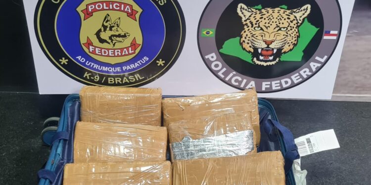Em aeroporto, Polícia Federal prende mulher com drogas dentro de mala em Manaus