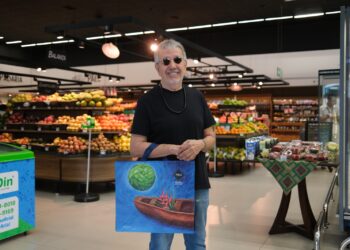 Pátio Gourmet lança campanha que une arte e sustentabilidade, em ecobags com pinturas do artista Rui Machado