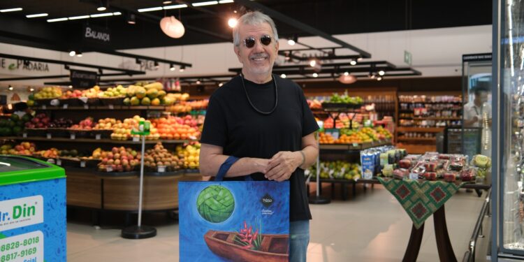 Pátio Gourmet lança campanha que une arte e sustentabilidade, em ecobags com pinturas do artista Rui Machado