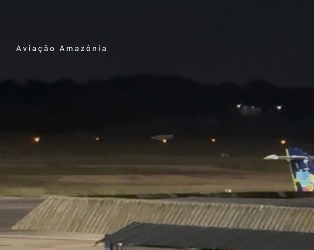 Após pane, avião pousa de ‘barriga’ no aeroporto de Manaus