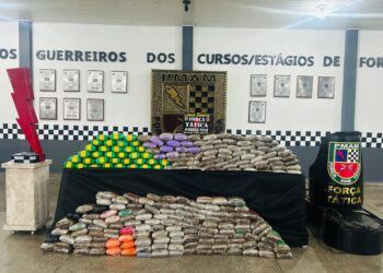 Manaus: PM apreende mais de 200 kg de drogas em pneu de carreta