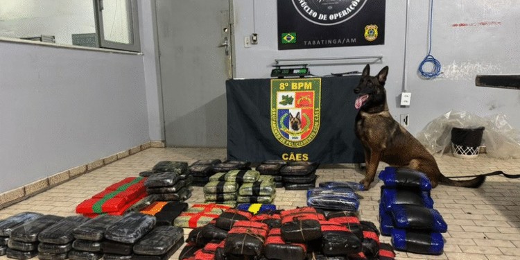 Polícias Federal e Militar apreendem drogas em porão de embarcação na fronteira do Amazonas