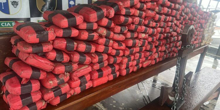 PM do Amazonas apreende 193 tabletes de skunk em lancha oriunda da Colômbia no Rio Negro