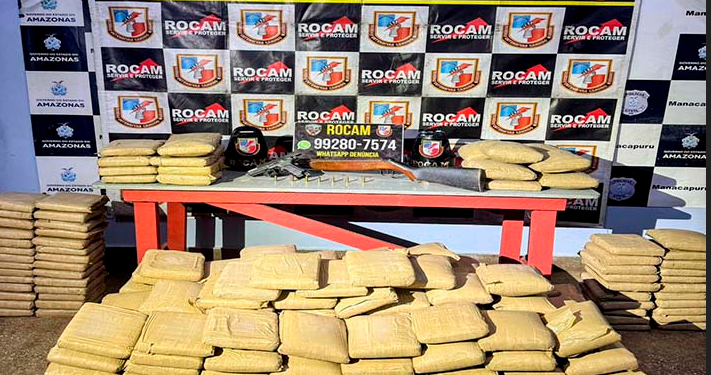PM prende dois homens com grande quantidade de drogas no Amazonas
