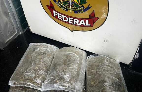 PF prende homem com drogas no Aeroporto de Manaus