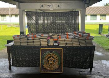 Forças brasileiras, peruanas e colombianas apreendem 300 kg de drogas na fronteira