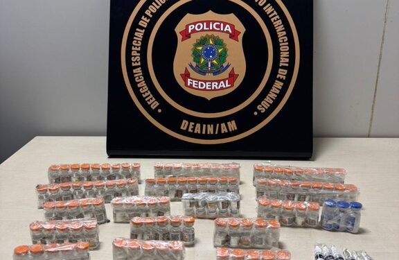 Polícia Federal prende 2 com ampolas de remédios para emagrecimento no aeroporto de Manaus