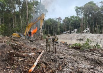 Polícia Federal e ICMBio desarticulam garimpos ilegais de ouro no Amazonas