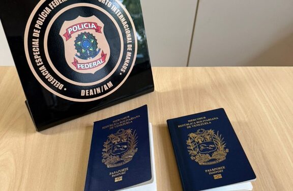 PF apreende passaportes venezuelanos falsos e investiga esquema de migração ilegal