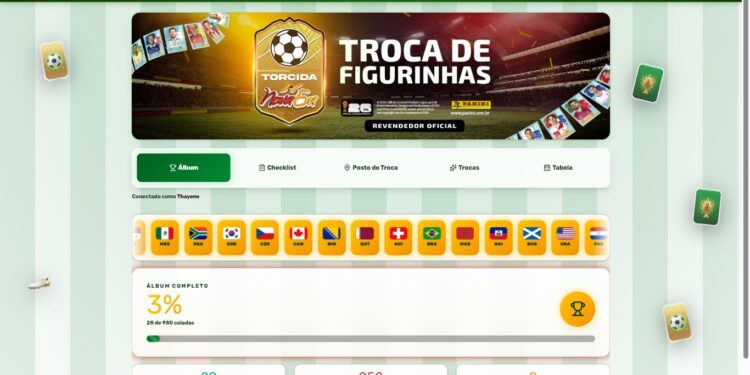 Plataforma do Super Nova Era conecta colecionadores em Manaus para troca de figurinhas da Copa 2026