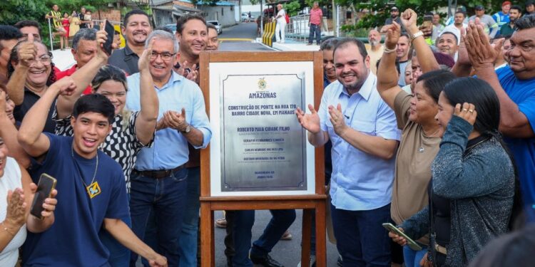 Roberto Cidade inaugura mais uma ponte do Programa Estadual de Construção de Pontes, para integração viária de Manaus
