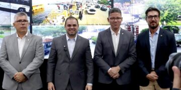 Cidade apresenta modelo inteligente de segurança pública ao governador de Rondônia