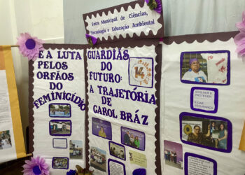 Projeto da Defensoria que acolhe órfãos do feminicídio vira tema de Feira de Ciências em escola municipal