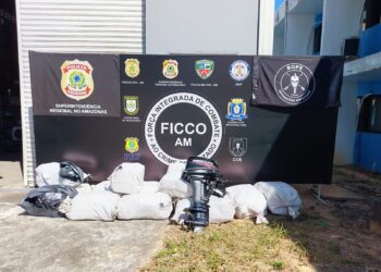 Polícias do AM e do Peru apreendem 500 kg de drogas e prendem 5 pessoas no Rio Negro