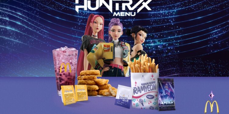 A batalha pelos fãs começa no McDonald’s com a chegada dos menus do filme Guerreiras do K-Pop
