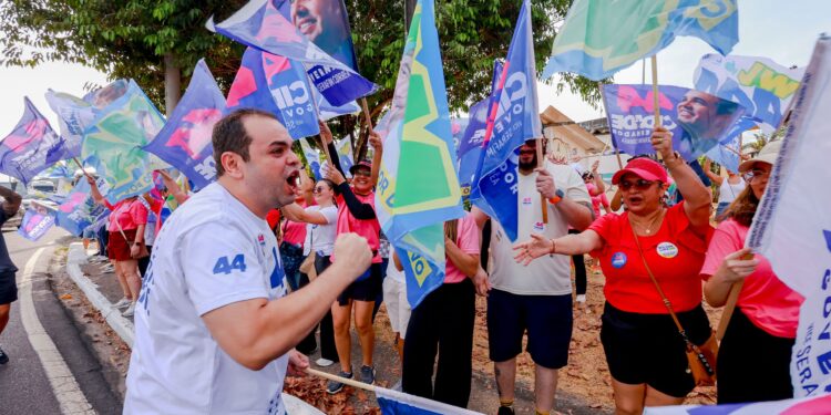 Apoiadores de Cidade mobilizam as seis zonas de Manaus em bandeiraços