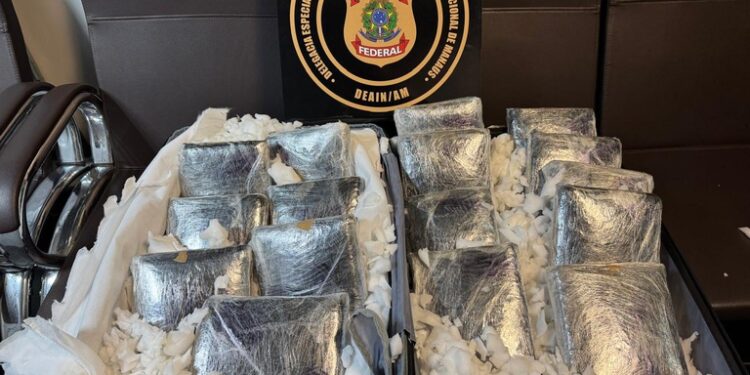 Mulher é presa pela PF ao tentar embarcar com 16 tabletes de skunk no Aeroporto de Manaus