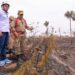 Governador do Amazonas acompanha combate a incêndio de grandes proporções na AM-070