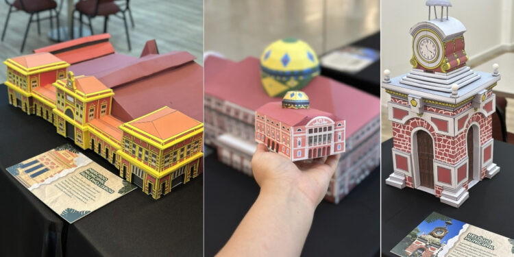 Manaus 357 anos: shopping tem exposição de monumentos em papel e oficinas de arte gratuitas