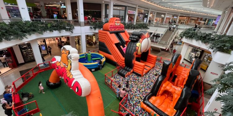 Último fim de semana para a criançada aproveitar o Parque do Garfield, no Amazonas Shopping