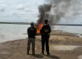 PF, Ibama e Funai destroem estruturas de garimpo ilegal no Alto Rio Solimões
